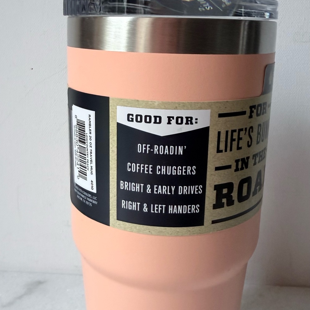 YETI Peach Travel Mug with Lid - Picture 4 of 7